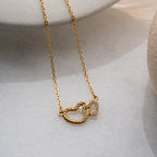 DUO HERZ HALSKETTE | 925 SILBER