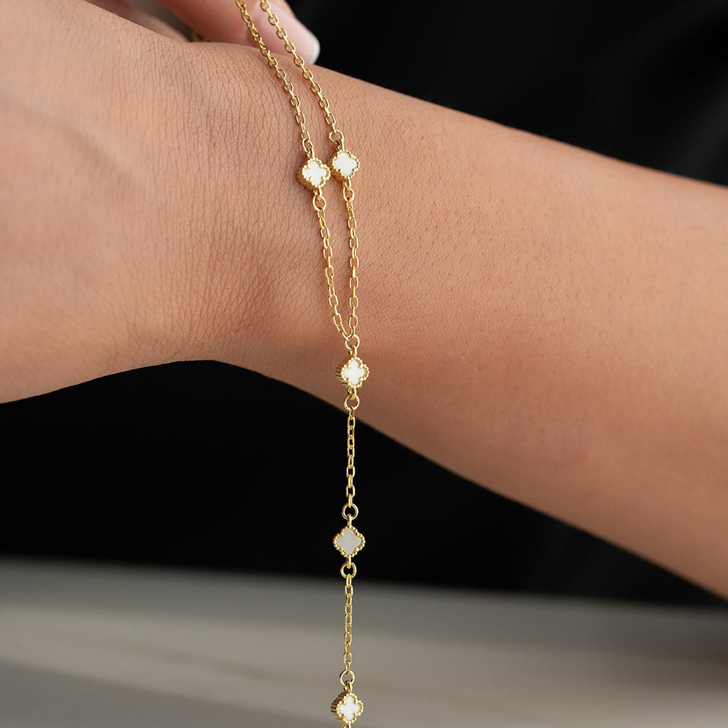 MINI KLEE WHITE HANDKETTE | 925 SILBER