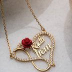 PREMIUM ROSE HALSKETTE | 925 SILBER