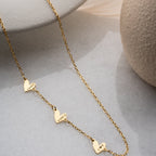 TRIO FORSE HERZ HALSKETTE | 925 SILBER