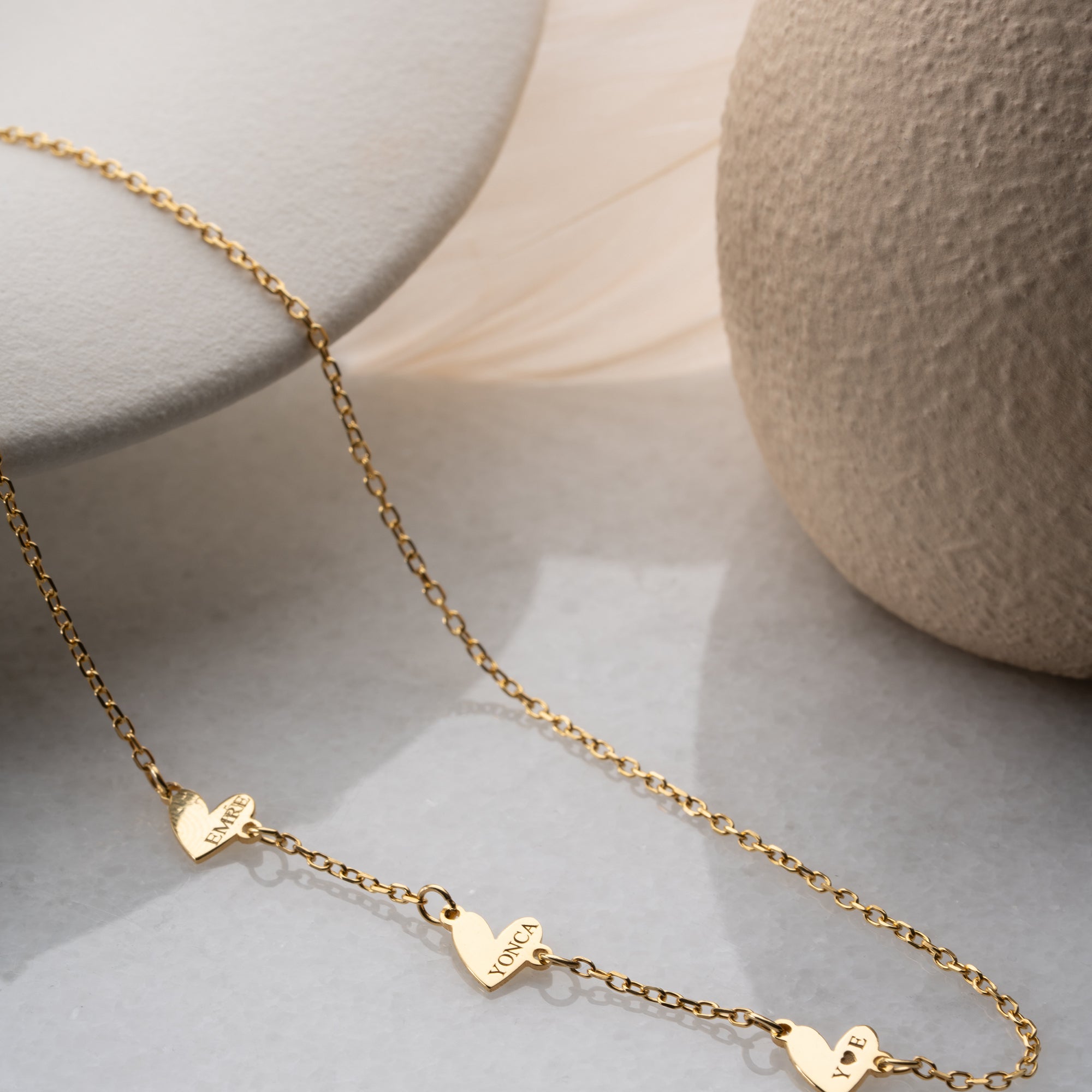 TRIO FORSE HERZ HALSKETTE | 925 SILBER
