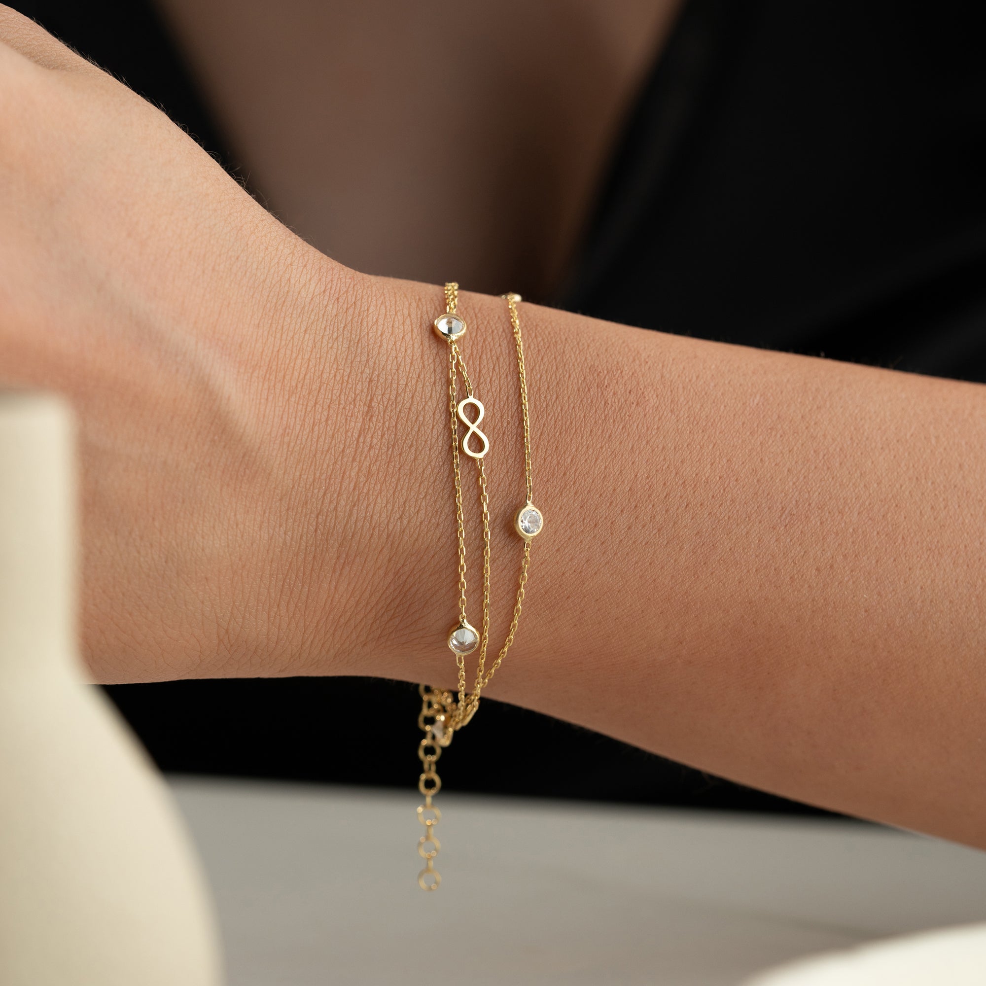 INFINITY ELYA ARMBAND aus 925 Silber - Eleganter Armband - AURIME