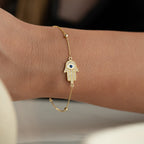 FATIMAS HAND LEIRA ARMBAND aus 925 Silber - Eleganter Armband - AURIME