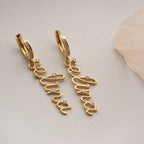 SHINE NAMENS OHRRINGE | 925 SILBER