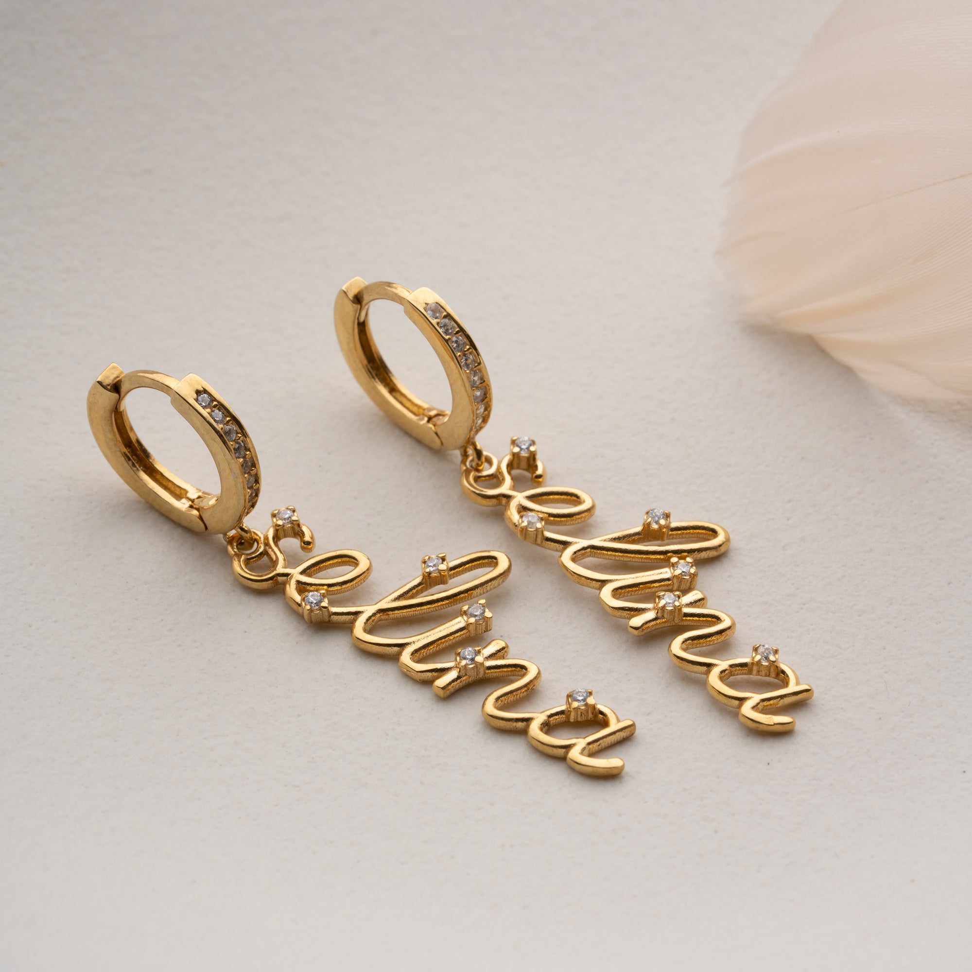 SHINE NAMENS OHRRINGE | 925 SILBER