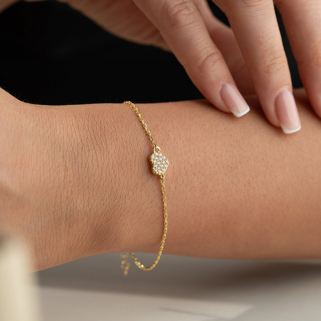 MINI HERZ ARMBAND aus 925 Silber - Eleganter Armband - AURIME