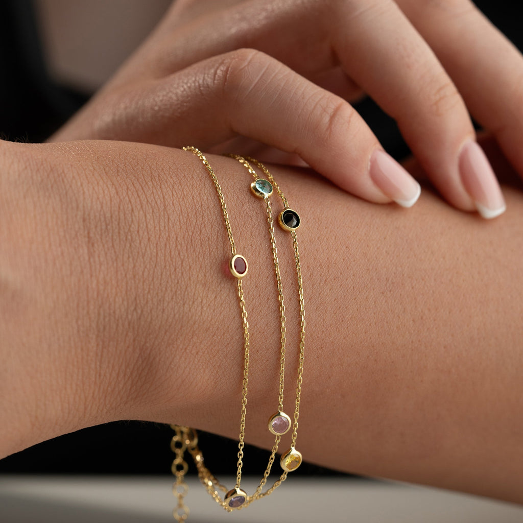 GIVE COLOR ARMBAND aus 925 Silber - Eleganter Armband - AURIME