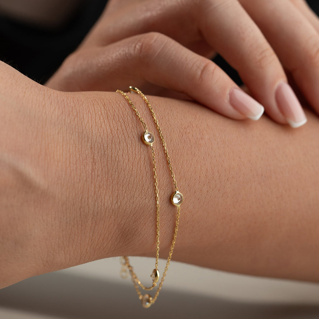 VIKI STONE ARMBAND aus 925 Silber - Eleganter Armband - AURIME
