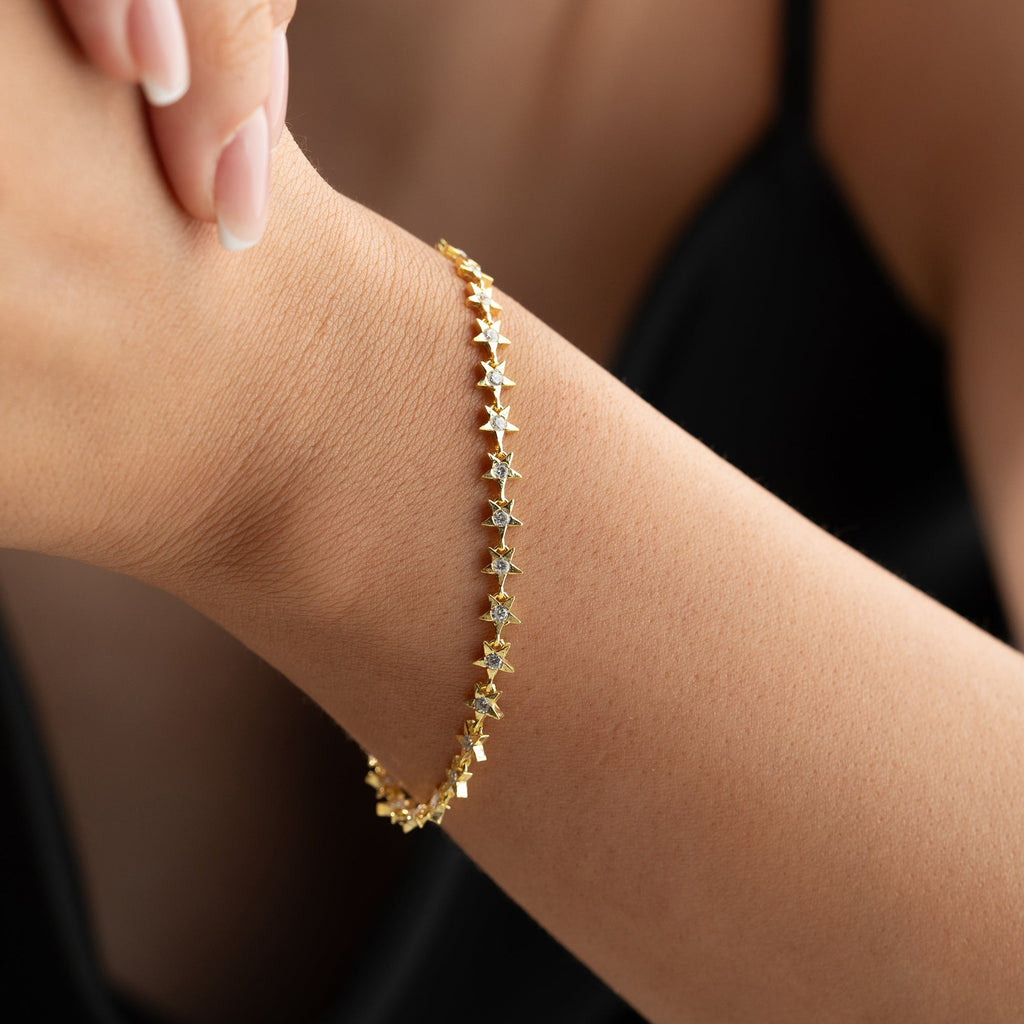 MULTI STAR ARMBAND aus 925 Silber - Eleganter Armband - AURIME