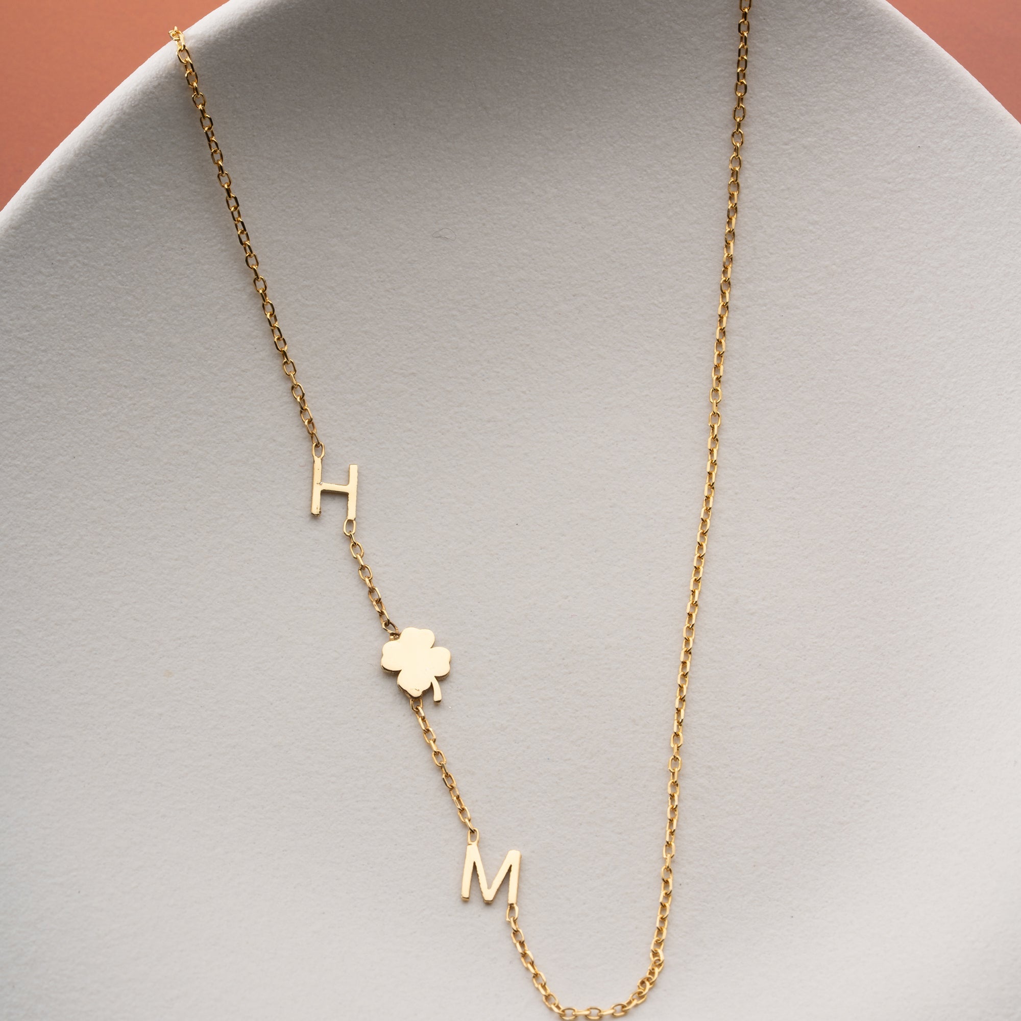 MINIMAL DUO KLEE HALSKETTE | 925 SILBER