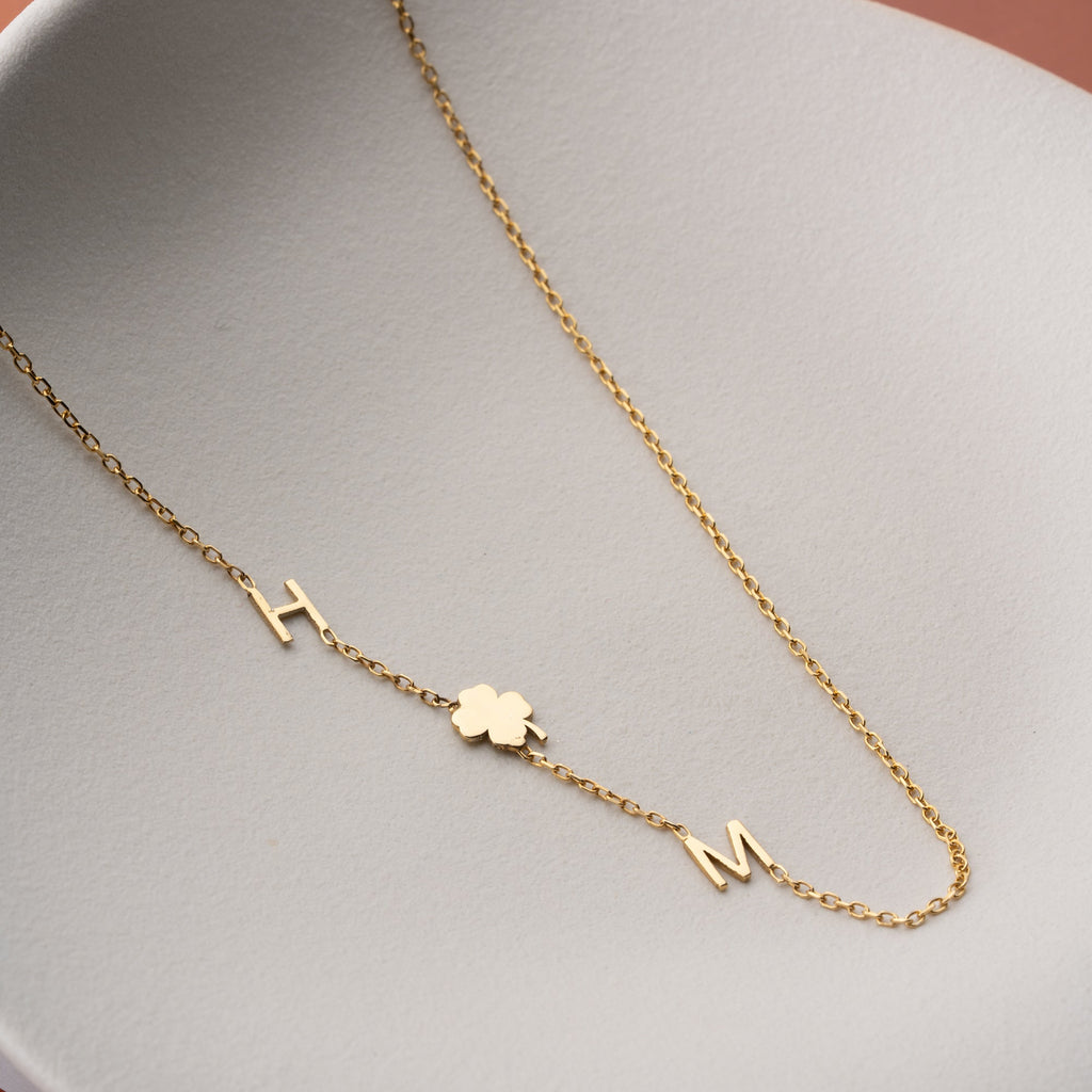 MINIMAL DUO KLEE HALSKETTE | 925 SILBER