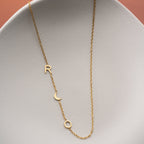 MINIMAL DUO MOON HALSKETTE | 925 SILBER