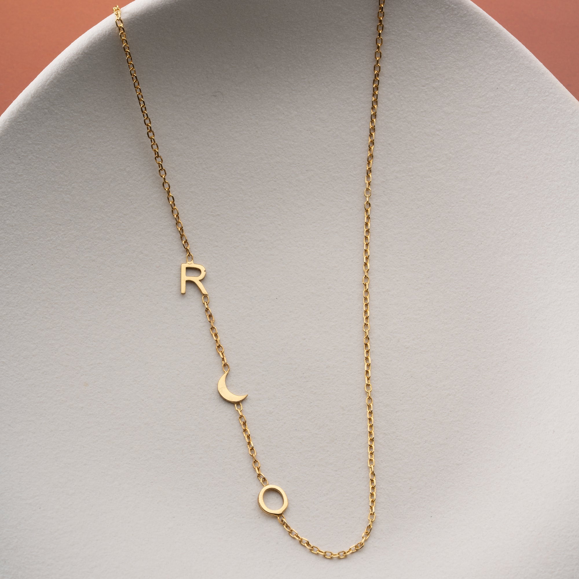 MINIMAL DUO MOON HALSKETTE | 925 SILBER