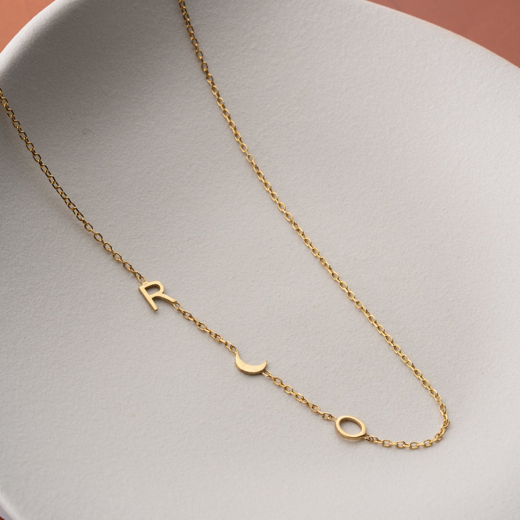 MINIMAL DUO MOON HALSKETTE | 925 SILBER