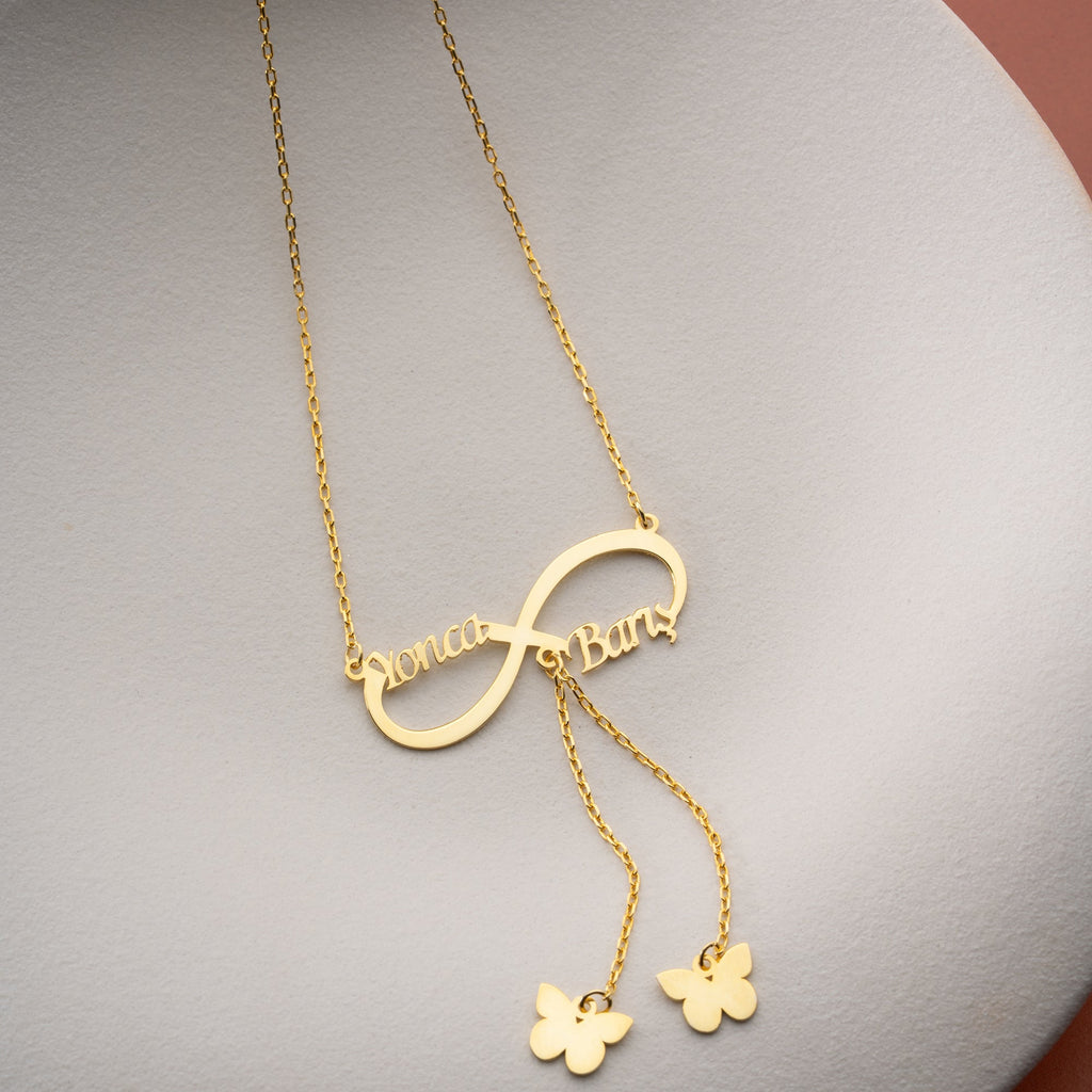 INFINITY BUTTERFLY NAMENSSKETTE | 925 SILBER