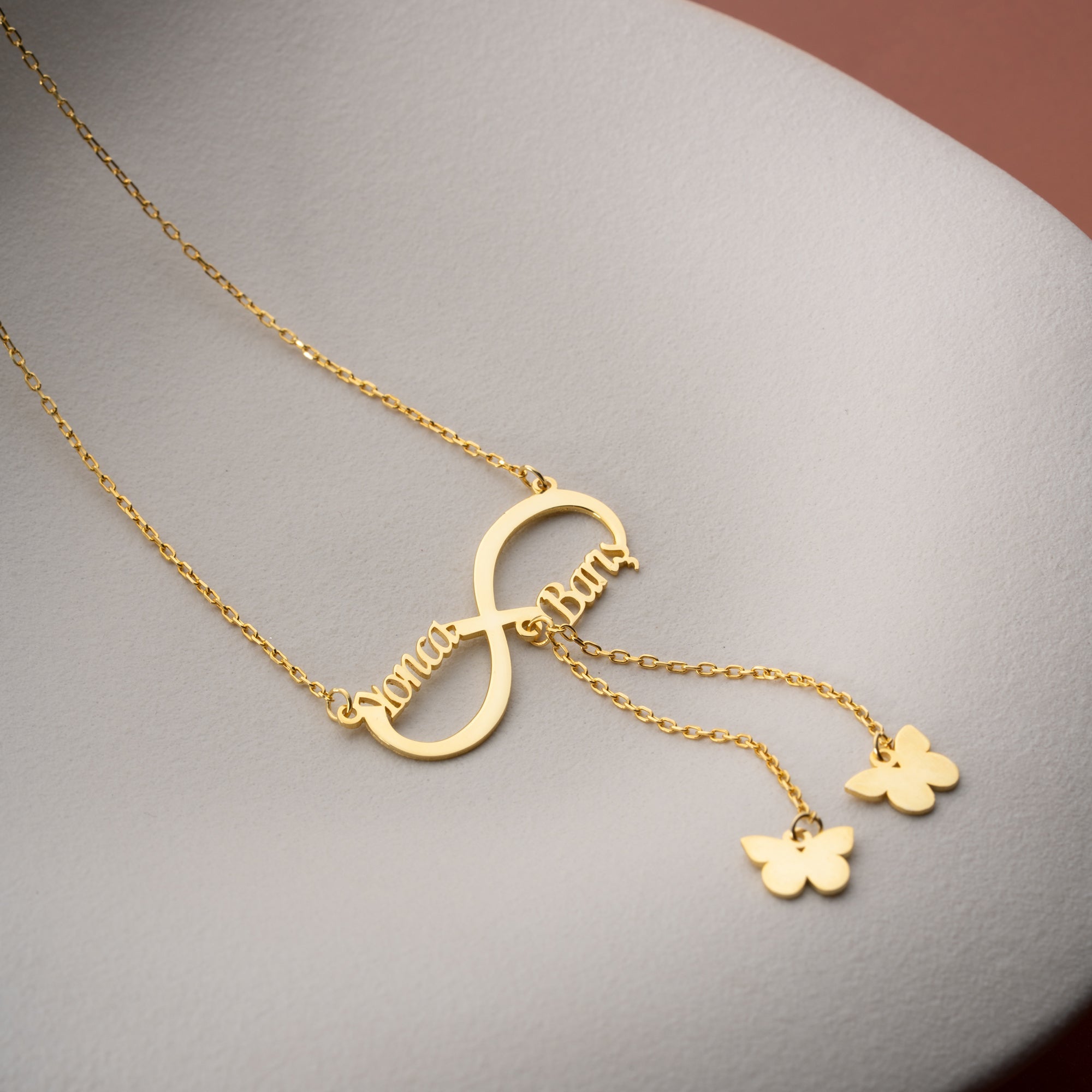 INFINITY BUTTERFLY NAMENSSKETTE | 925 SILBER