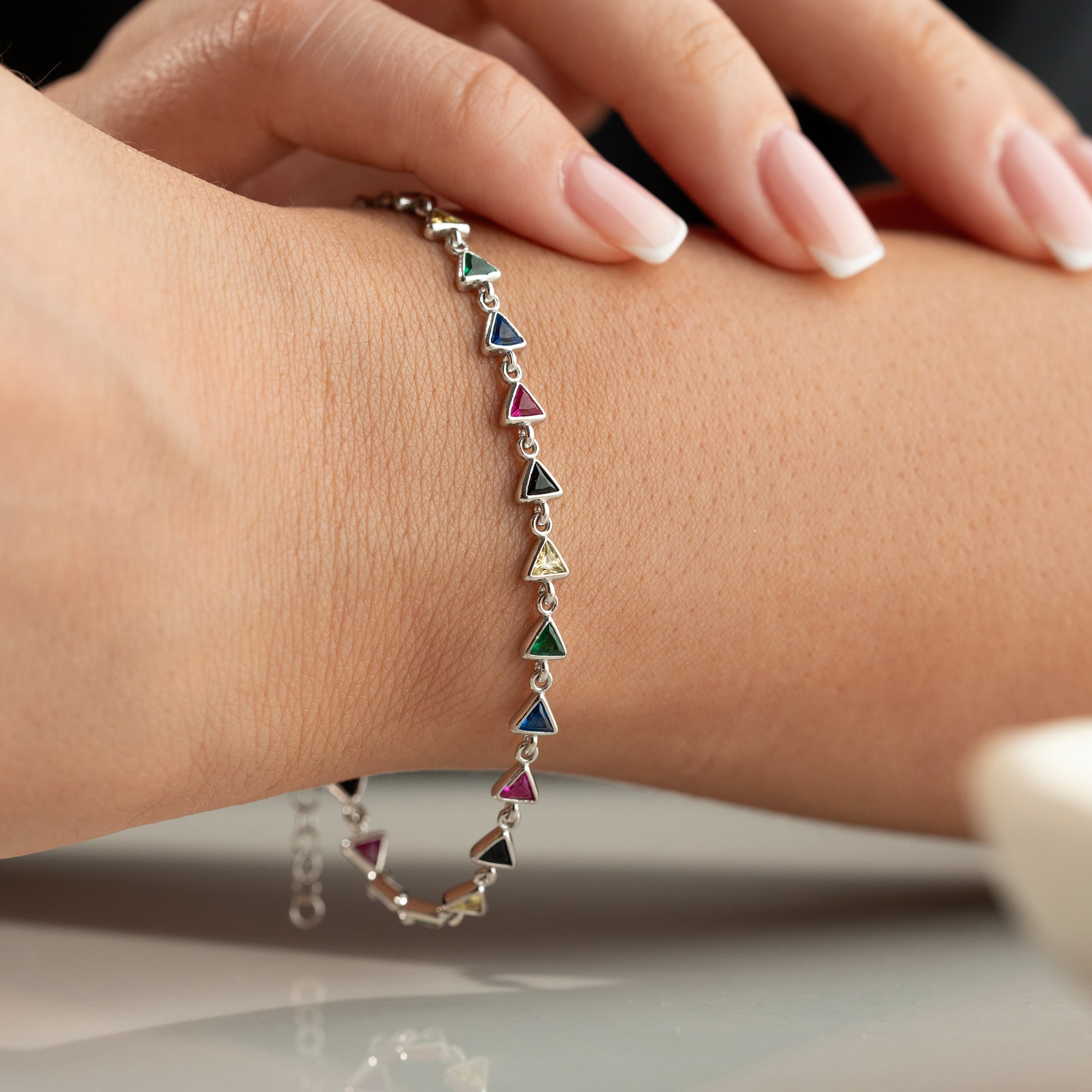 REDU COLORFULL ARMBAND aus 925 Silber - Eleganter Armband - AURIME