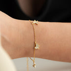 SORE BUTTERFLY ARMBAND aus 925 Silber - Eleganter Armband - AURIME