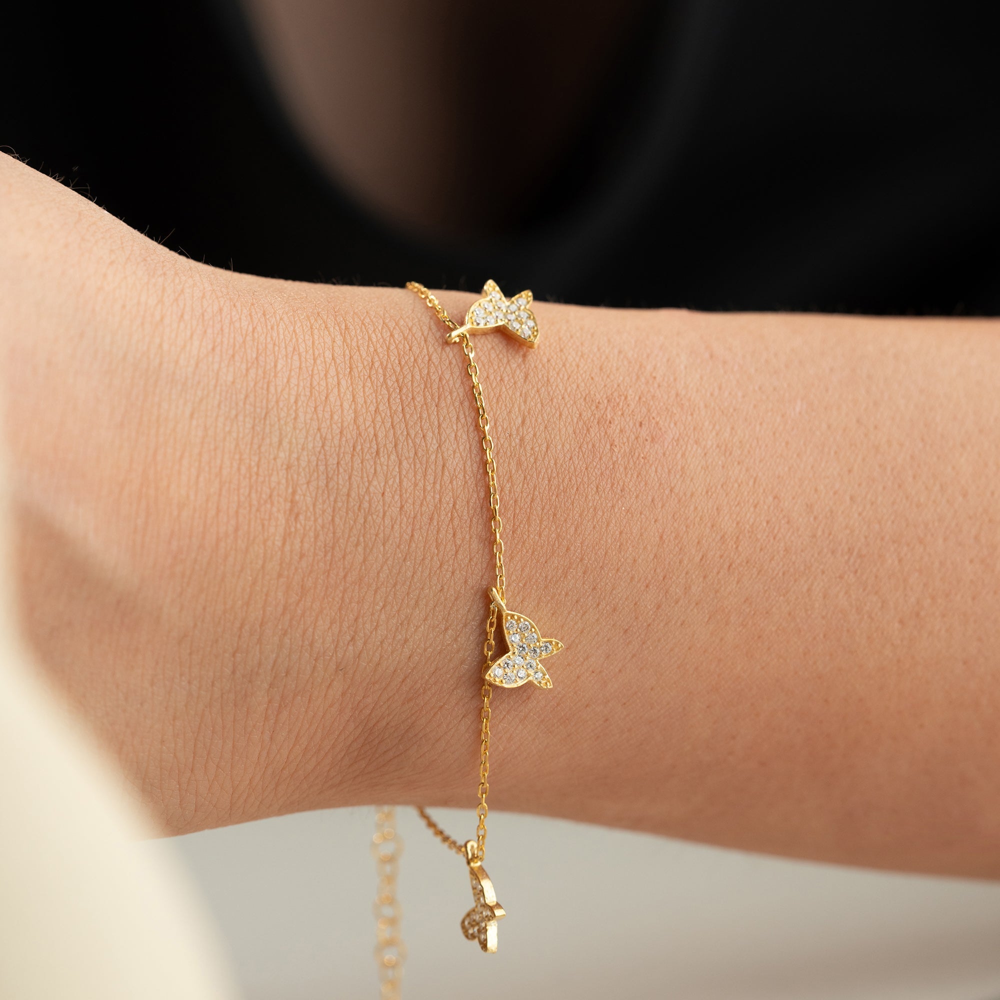 SORE BUTTERFLY ARMBAND aus 925 Silber - Eleganter Armband - AURIME
