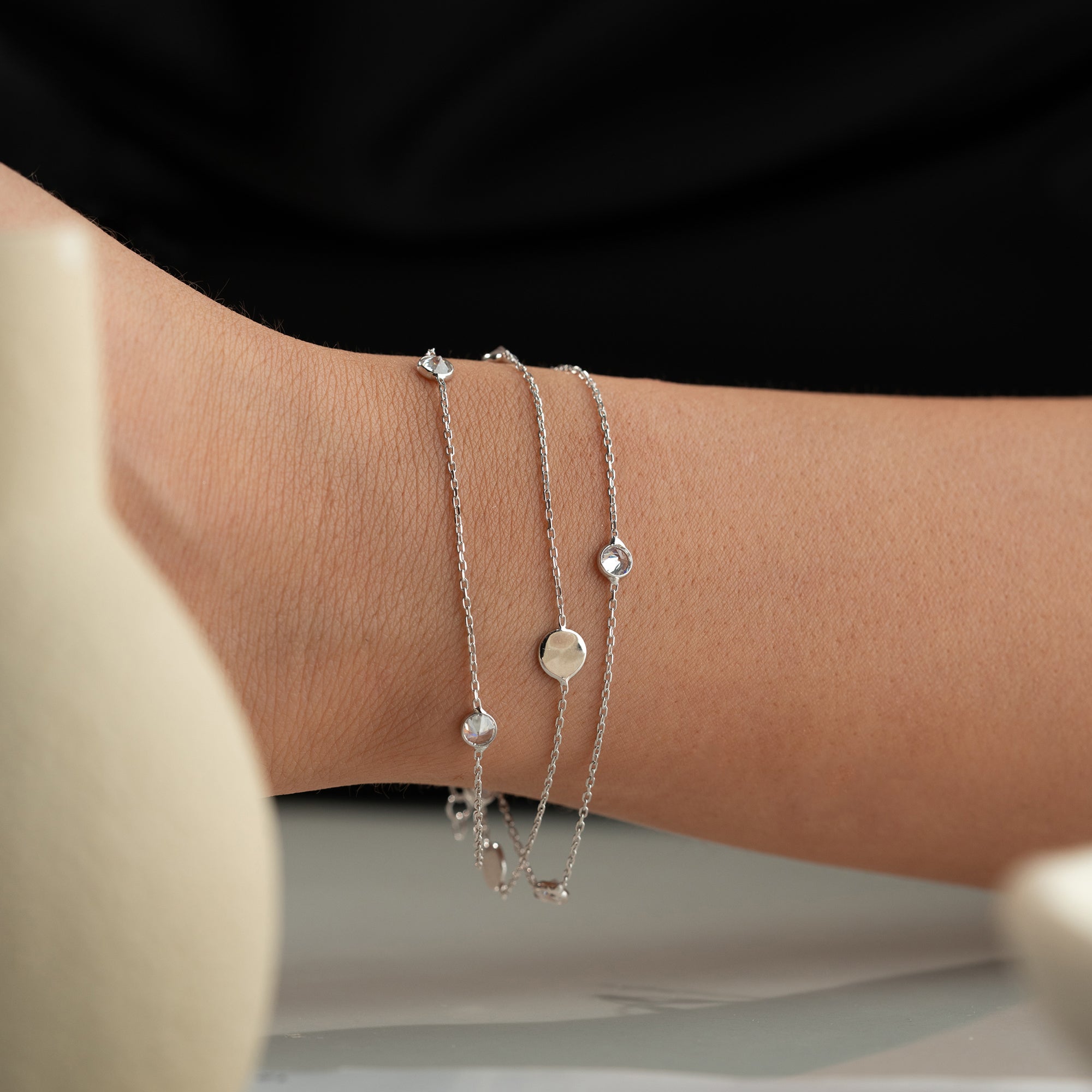 VOHO STONE ARMBAND aus 925 Silber - Eleganter Armband - AURIME