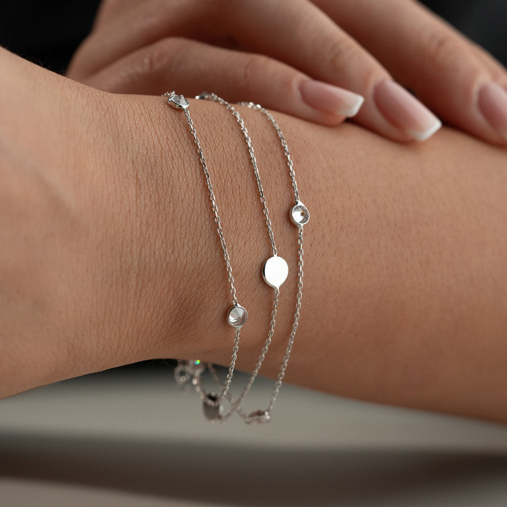 VOHO STONE ARMBAND aus 925 Silber - Eleganter Armband - AURIME