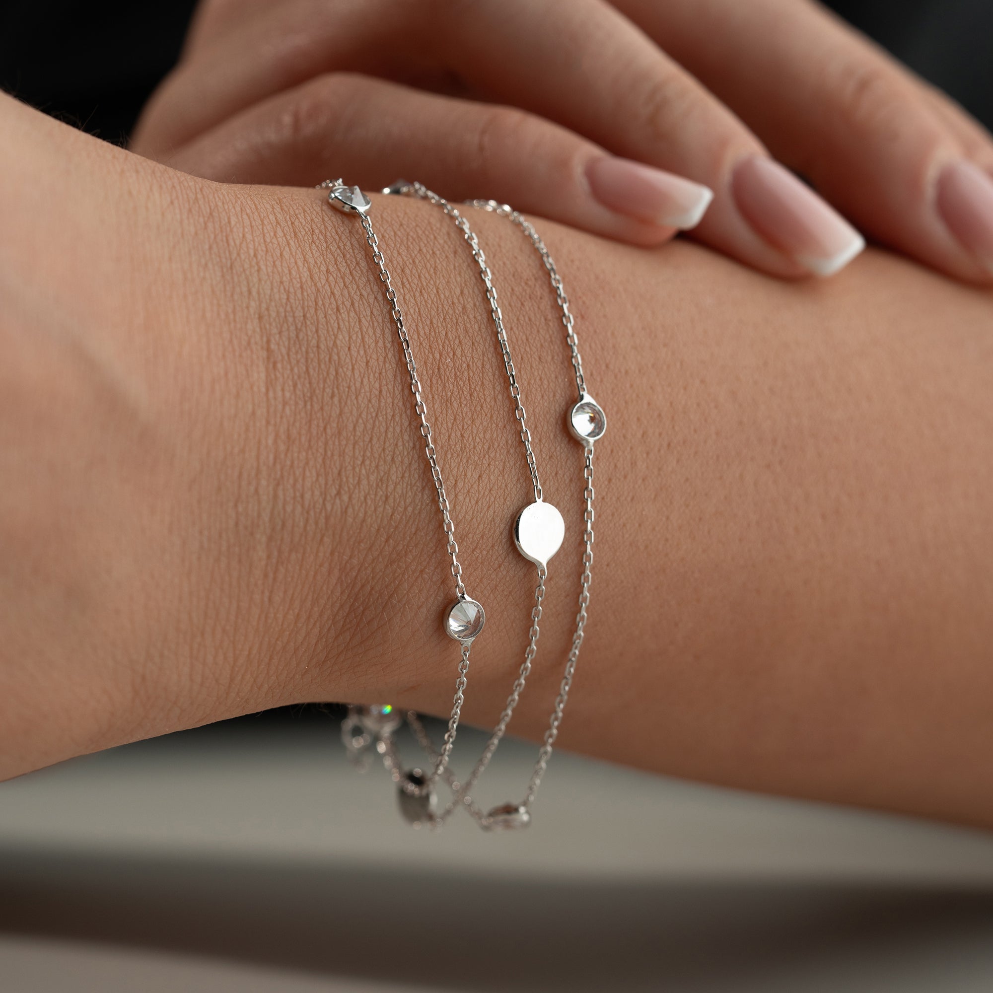 VOHO STONE ARMBAND aus 925 Silber - Eleganter Armband - AURIME