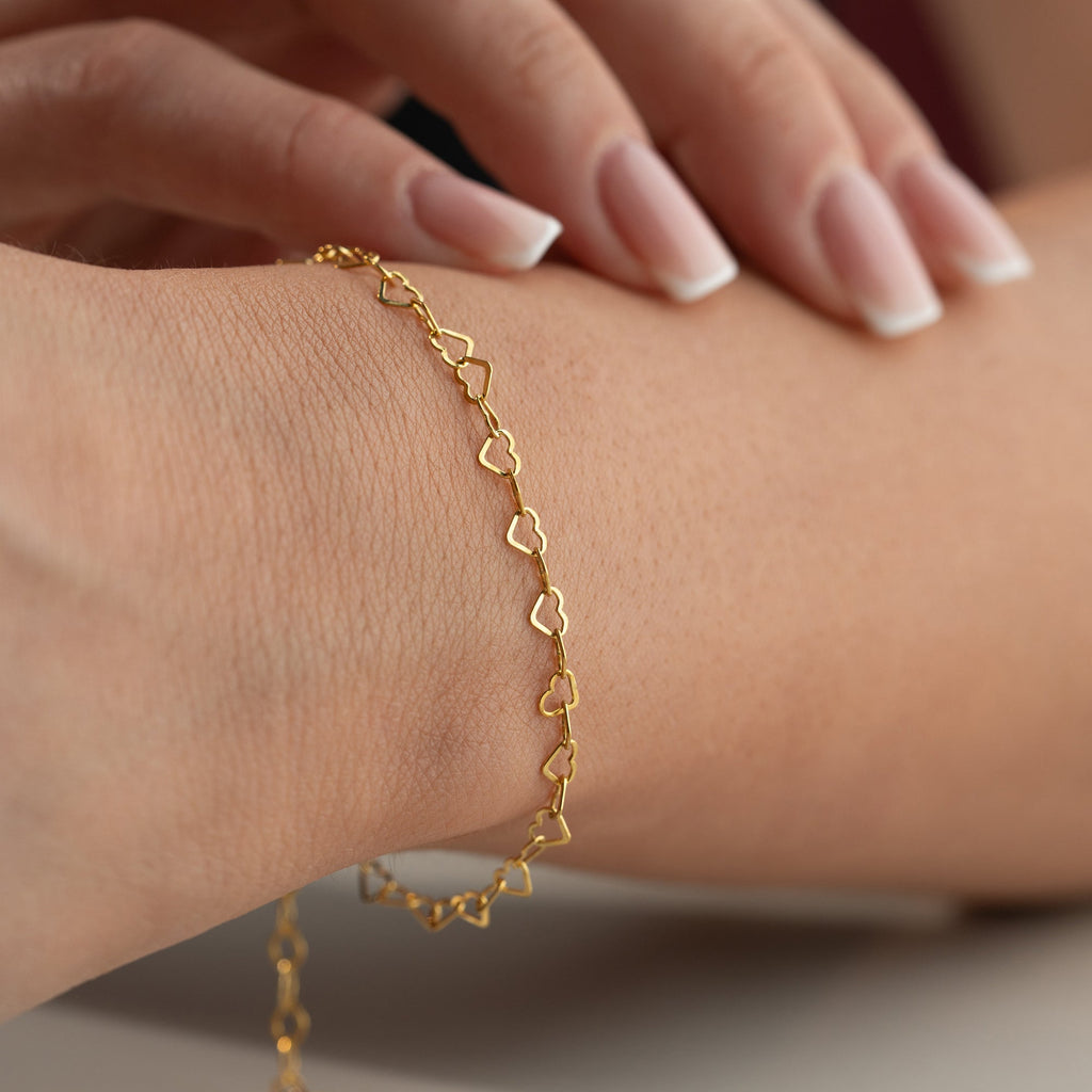 TIFI HERZ ARMBAND aus 925 Silber - Eleganter Armband - AURIME