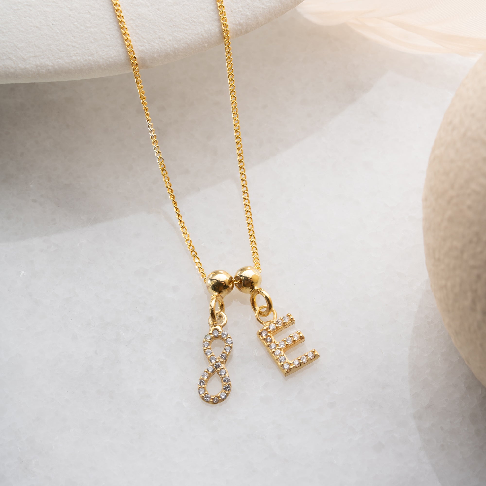 INFINITY LETTER HALSKETTE | 925 SILBER
