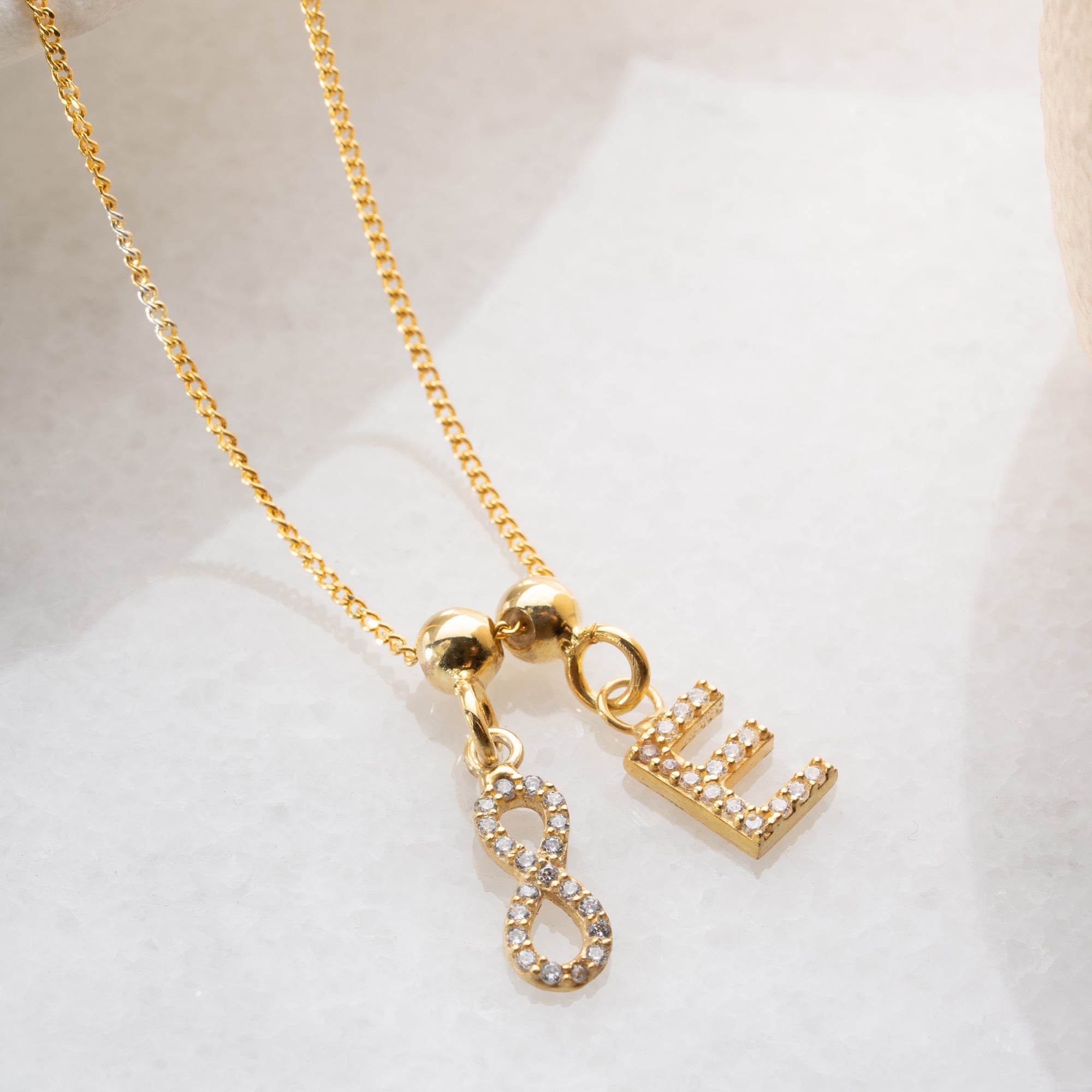 INFINITY LETTER HALSKETTE | 925 SILBER