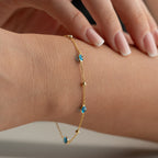 NAZAR DORIKA ARMBAND aus 925 Silber - Eleganter Armband - AURIME