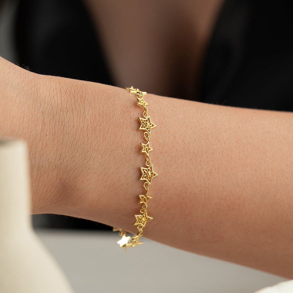 TETE STERN ARMBAND aus 925 Silber - Eleganter Armband - AURIME