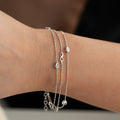 Silbernes Infinity Stone Armband von AURIME, 925 Silber, detaillierte Edelstein-Design, elegantes Schmuckstück für Damen