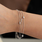 INFINITY STONE ARMBAND aus 925 Silber - Eleganter Armband - AURIME