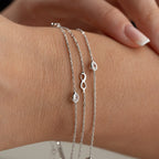 INFINITY STONE ARMBAND aus 925 Silber - Eleganter Armband - AURIME