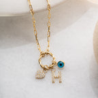 CHARM HELIX HERZ HALSKETTE | 925 SILBER