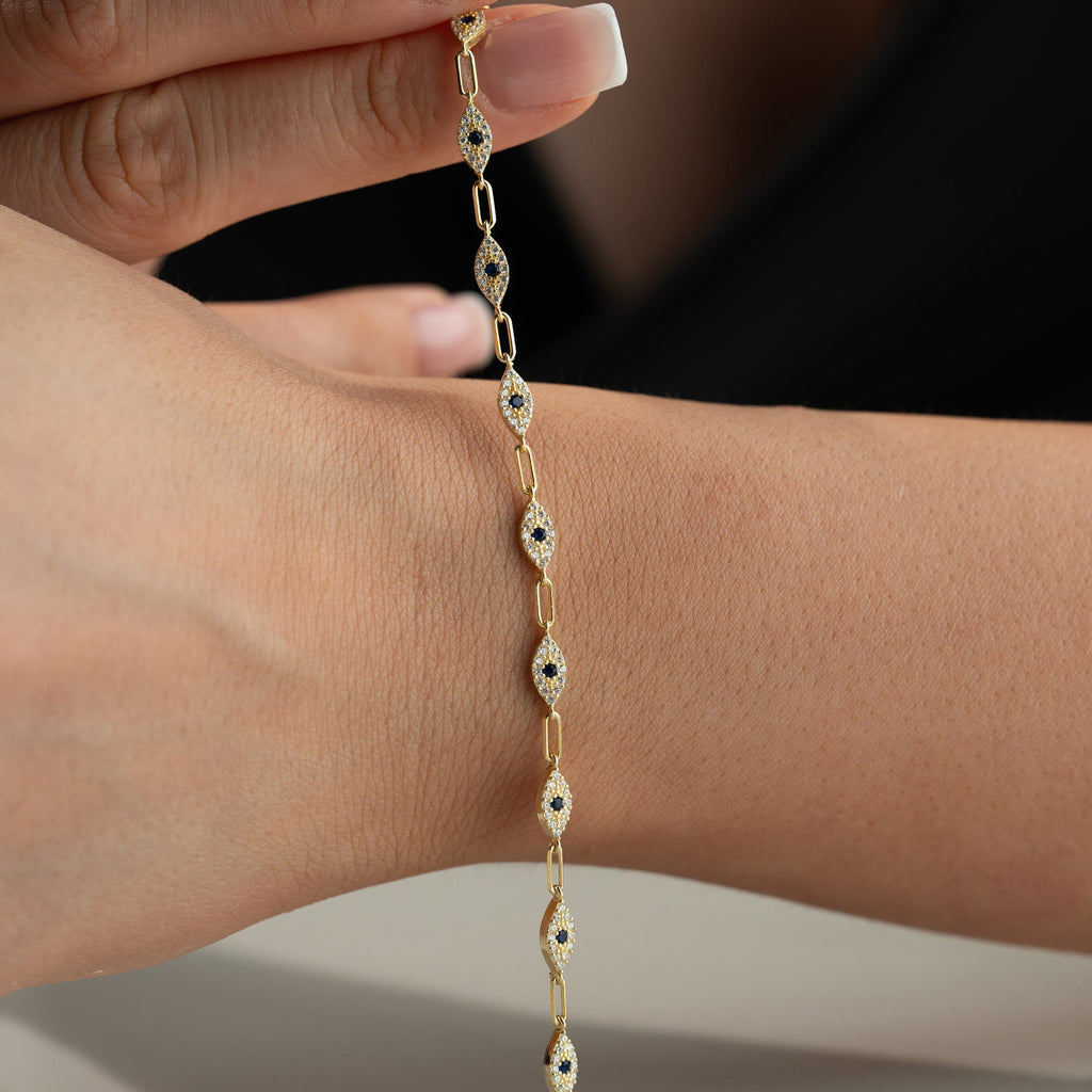 MAVIS EYE ARMBAND aus 925 Silber - Eleganter Armband - AURIME
