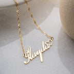 WAVE HERZ NAMENSKETTE | 925 SILBER