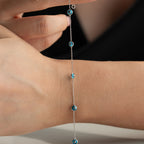 MINI NAZAR ARMBAND aus 925 Silber - Eleganter Armband - AURIME