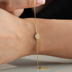 MINI HERZ ARMBAND aus 925 Silber - Eleganter Armband - AURIME