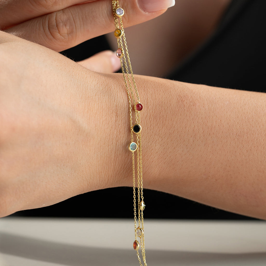 GIVE COLOR ARMBAND aus 925 Silber - Eleganter Armband - AURIME