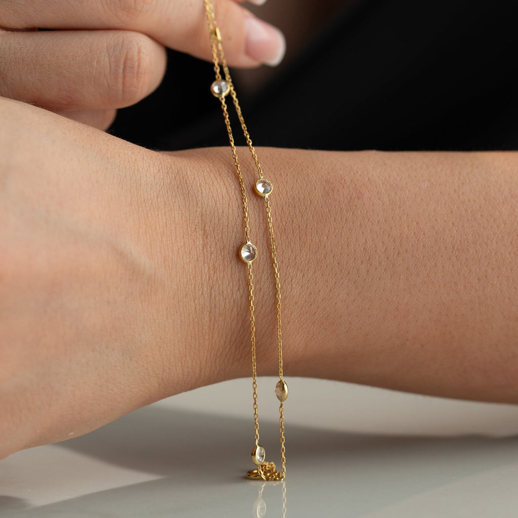 VIKI STONE ARMBAND aus 925 Silber - Eleganter Armband - AURIME