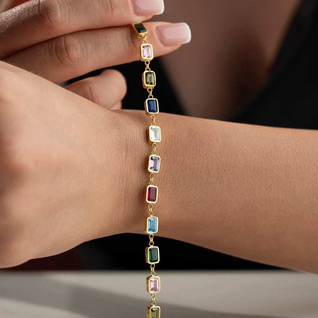 RUBIY ARMBAND aus 925 Silber - Eleganter Armband - AURIME