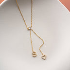 DUO HERZ LETTER HALSKETTE | 925 SILBER