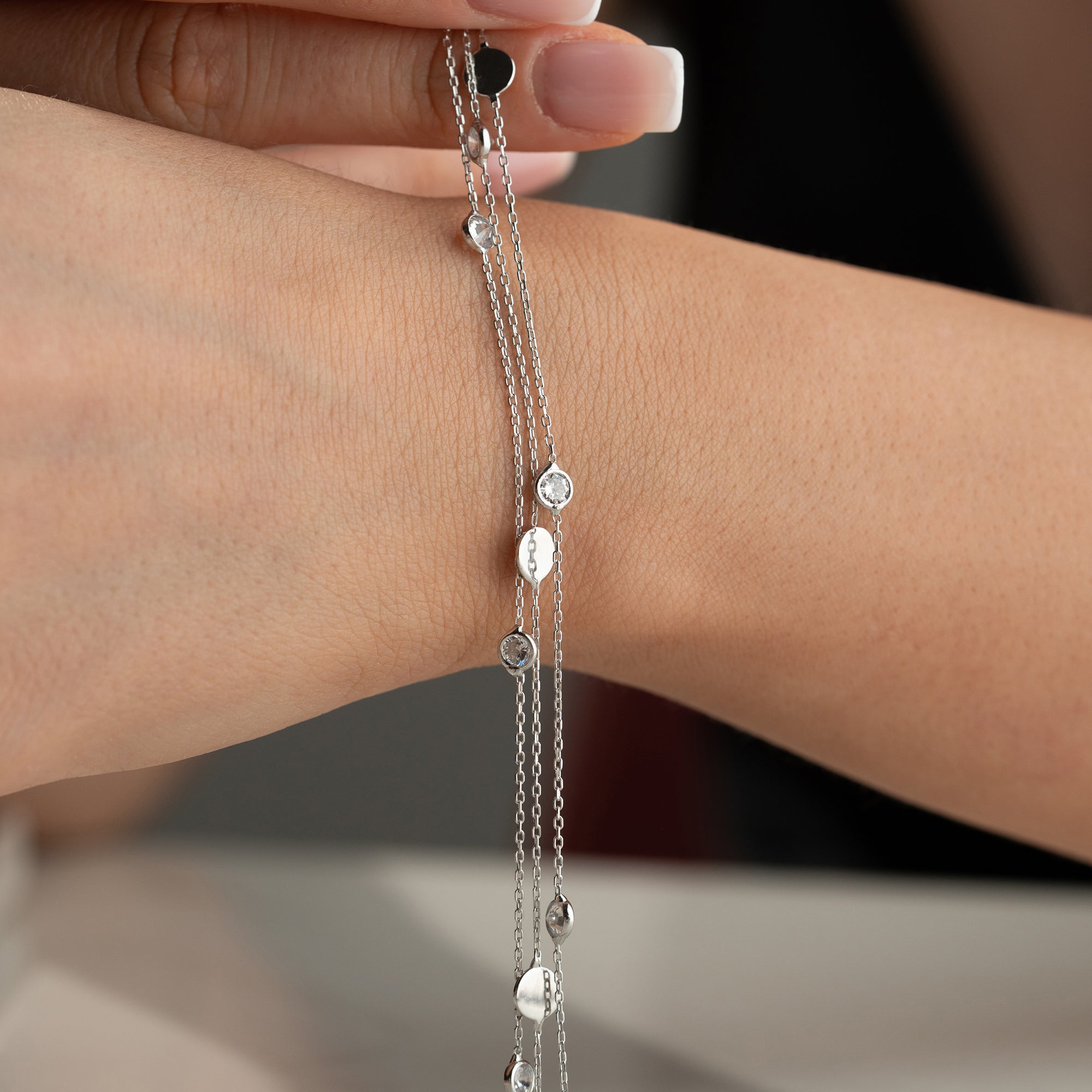 VOHO STONE ARMBAND aus 925 Silber - Eleganter Armband - AURIME