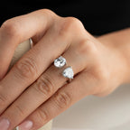 DUO DROP RING aus 925 Silber - Eleganter Ring - AURIME