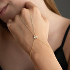 MINI FATIMAS HANDKETTE aus 925 Silber - Eleganter Halskette - AURIME