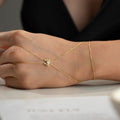 Mini Cancer Handkette aus 925 Silber von AURIME, feine Halskette mit Anhänger im Krebs-Design, eleganter Schmuck für Damen