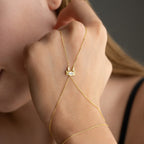 MINI CANCER HANDKETTE aus 925 Silber - Eleganter Halskette - AURIME