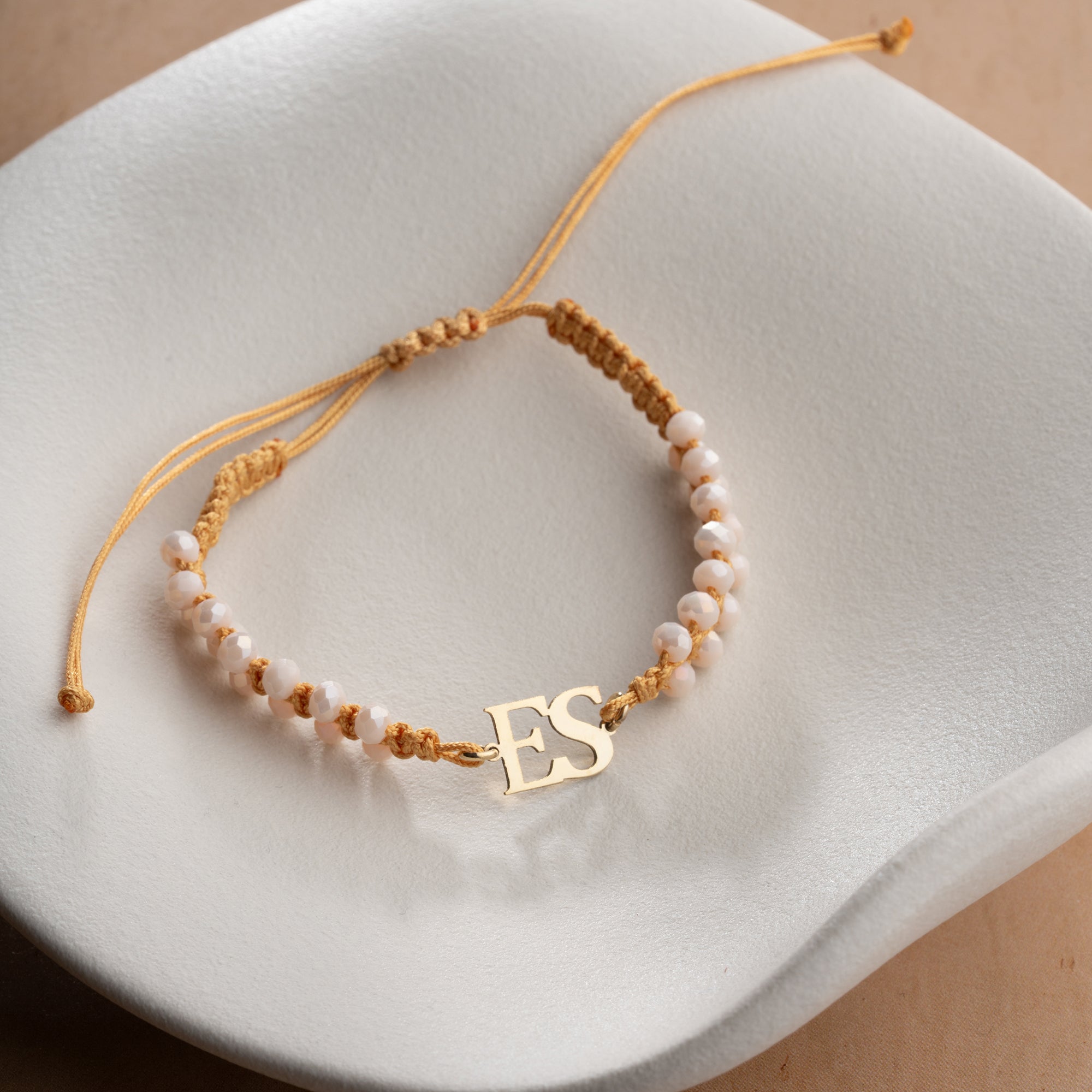 VIOLET INITIALEN ARMBAND | 925 SILBER