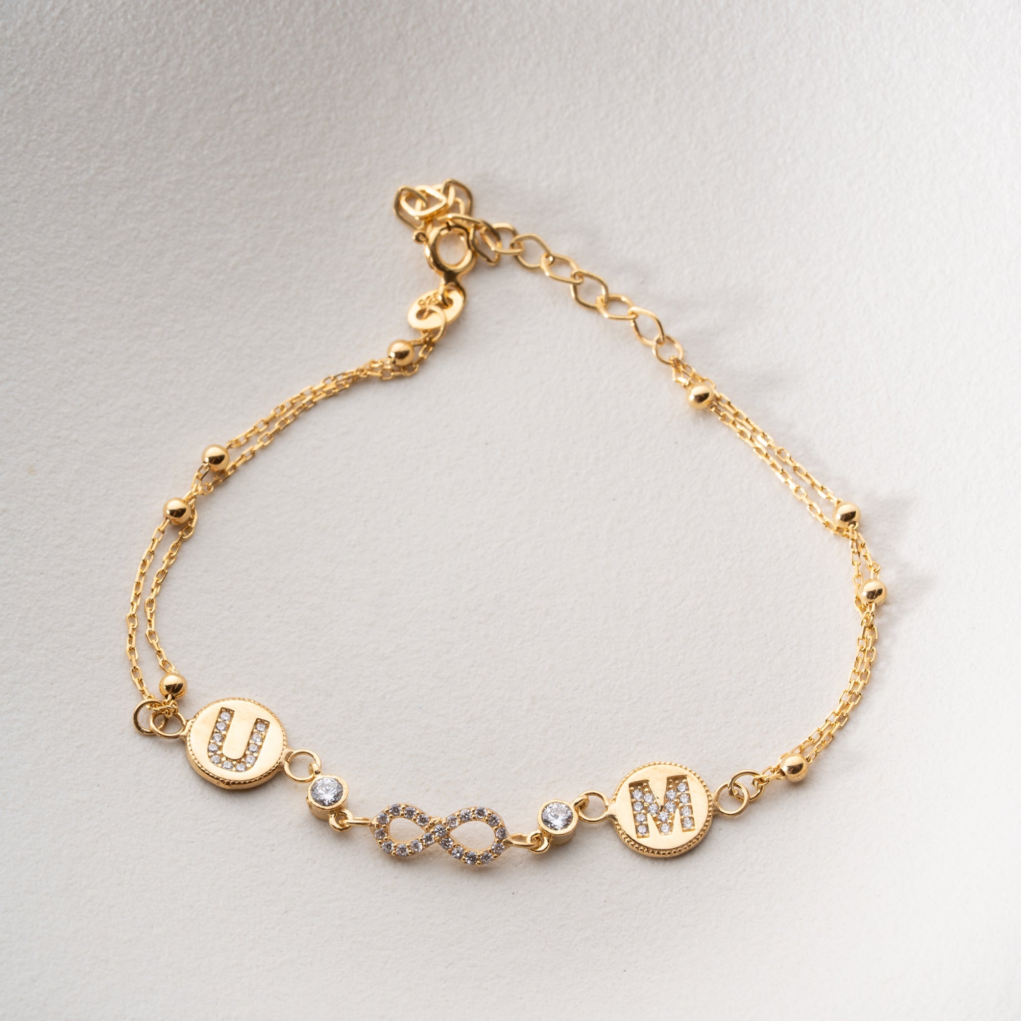 LETTER INFINITY LETTER ARMKETTE | 925 SILBER